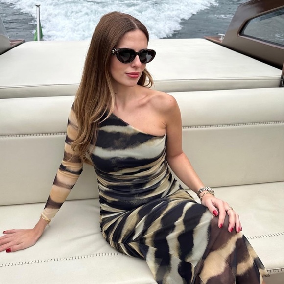 ZARA TIE-DYE PRINT TULLE DRESS - Picture 4 of 14